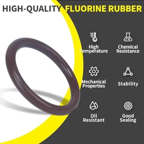 ZDBB Viton O Ring Kit 386 Pcs Metric 30 Sizes | High Temp & Chemical Resistant Assortment for Plumbing & Automotive thumbnail 5