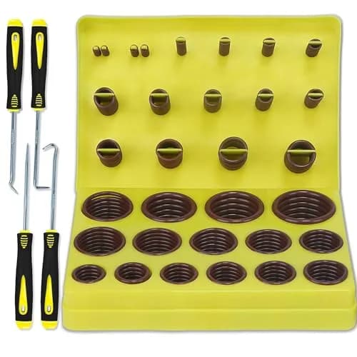 ZDBB Viton O Ring Kit 386 Pcs Metric 30 Sizes | High Temp & Chemical Resistant Assortment for Plumbing & Automotive thumbnail 1