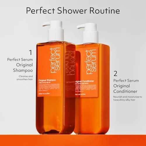 N/A Perfect Serum Original Shampoo for Damaged Hair – Korean, Moroccan Oil, Jojoba Seed, Glossy & Smooth (22.99 Fl Oz) thumbnail 6