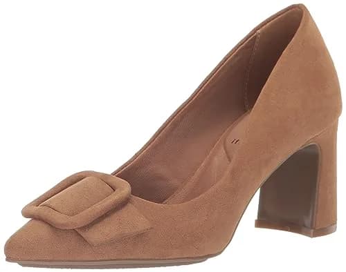 Anne Klein Baretta Heels for Women - 90-Degree Flexibility - Textile Upper - Breathable Textile Lining Sand 8 M | Stylish & Comfortable thumbnail 1