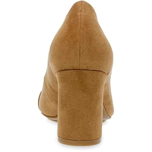 Anne Klein Baretta Heels for Women - 90-Degree Flexibility - Textile Upper - Breathable Textile Lining Sand 8 M | Stylish & Comfortable thumbnail 6