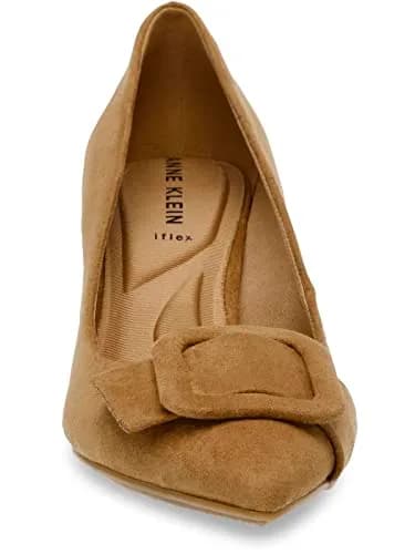 Anne Klein Baretta Heels for Women - 90-Degree Flexibility - Textile Upper - Breathable Textile Lining Sand 8 M | Stylish & Comfortable thumbnail 9