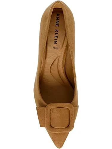 Anne Klein Baretta Heels for Women - 90-Degree Flexibility - Textile Upper - Breathable Textile Lining Sand 8 M | Stylish & Comfortable thumbnail 10