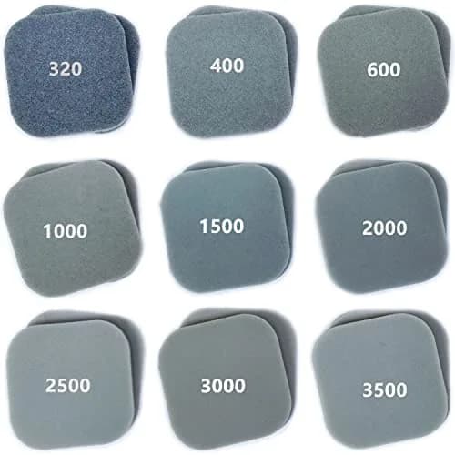 HDongany Sanding Sponge Pads 2" x 2" (5cm x 5cm) — 27 Pcs, 9 Grits 320-3500 thumbnail 1
