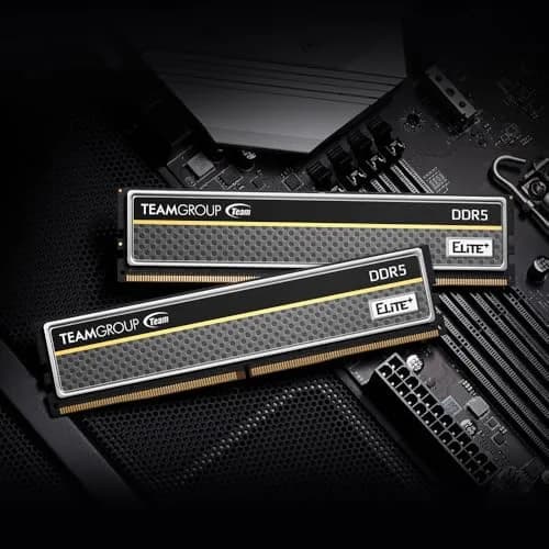 TEAMGROUP Elite Plus DDR5 16GB 6000MHz PC5-48000 CL48 UDIMM Desktop Memory Module Ram (Black) thumbnail 6