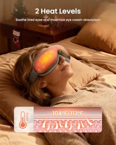 RENPHO Eyeris 1 Eye Massager with Heat | Heated Massage Eye Mask for Tired Eyes & Relaxation thumbnail 4