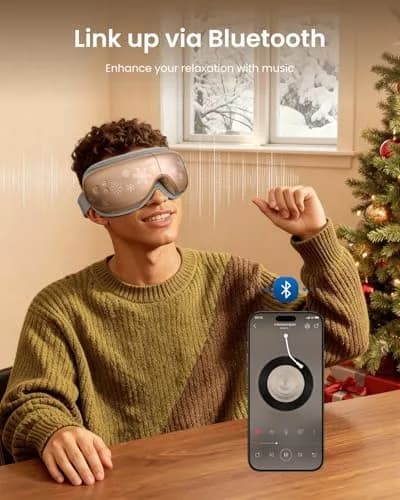 RENPHO Eyeris 1 Eye Massager with Heat | Heated Massage Eye Mask for Tired Eyes & Relaxation thumbnail 6