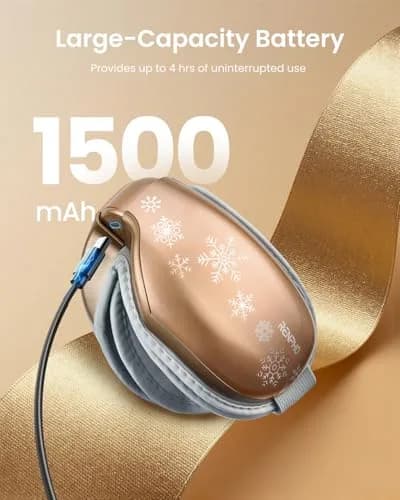 RENPHO Eyeris 1 Eye Massager with Heat | Heated Massage Eye Mask for Tired Eyes & Relaxation thumbnail 7