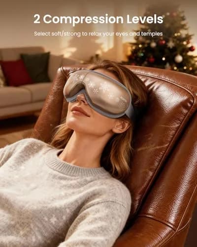 RENPHO Eyeris 1 Eye Massager with Heat | Heated Massage Eye Mask for Tired Eyes & Relaxation thumbnail 3