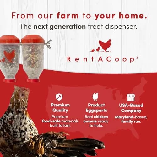 RentACoop Chicken Treat 4 Tube Dispenser | Multi-Treat Enrichment Toy for Chickens thumbnail 8