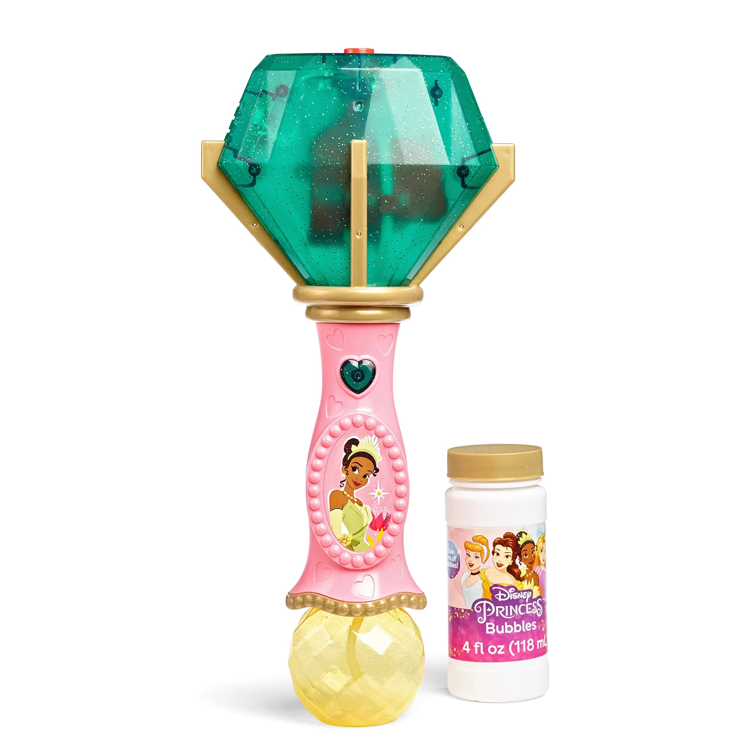 Little Kids Disney Princess Tiana Musical Bubble Wand with Lights & Sound | Educational Toy for Kids 3+ - main product image