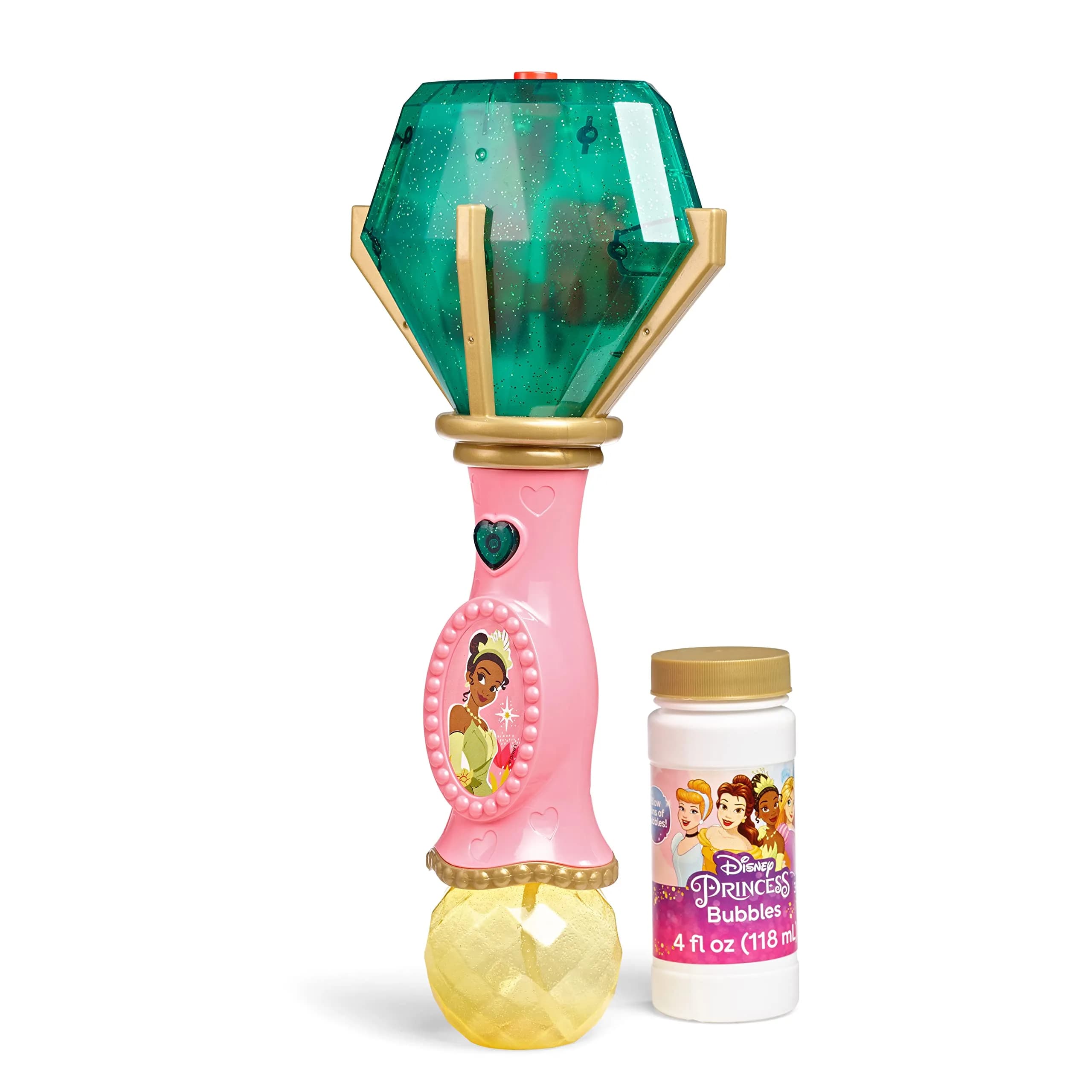 Little Kids Disney Princess Tiana Musical Bubble Wand with Lights & Sound | Educational Toy for Kids 3+ - view 2