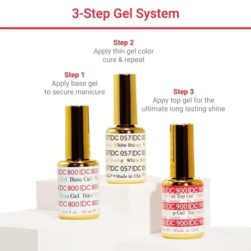 DAISY DND 0.5 Fl Oz Gel Nail Polish Set — Red Collection, Chip-Free, UV/LED Cure, Long-Lasting (2-Pack) thumbnail 5