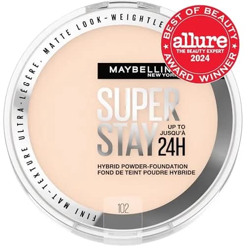 Maybelline Super Stay Powder Foundation 0.3oz | 24HR Matte Finish, Full Coverage, USA Made thumbnail 2