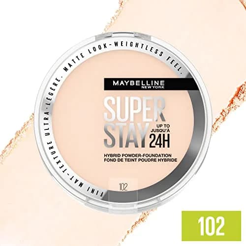 Maybelline Super Stay Powder Foundation 0.3oz | 24HR Matte Finish, Full Coverage, USA Made thumbnail 3