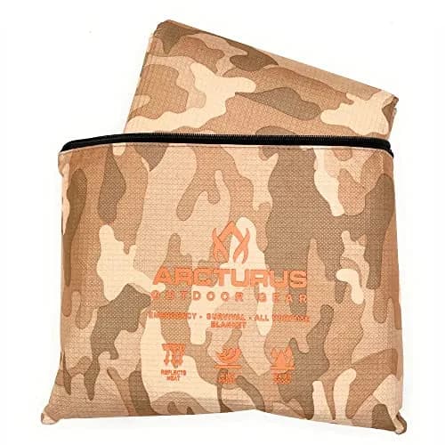Arcturus All-Weather Outdoor Survival Blanket 60x82in (152cm x 208cm) | Thermal Emergency Blanket with Grommets thumbnail 4