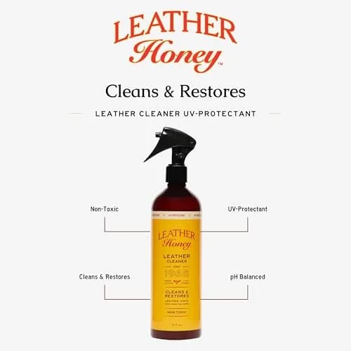 Leather Honey Leather Cleaner 473ml (16 Fl Oz) | Non-Toxic UV Protection for All Leather Types thumbnail 3
