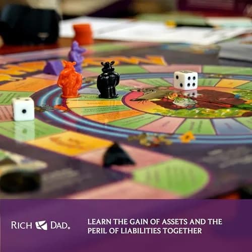 Rich Dad How To Get Out Of The Rat Race Board Game Set Adult & Kid Version | Educational Financial Literacy Learning Game for Ages 6+ (2-Pack) thumbnail 2