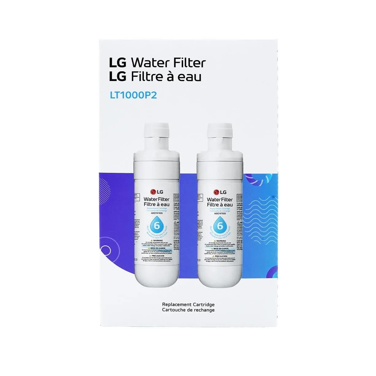 LG LT1000P2 Refrigerator Water Filter 200 Gallons (757 L) | NSF Certified for Purity - view 2