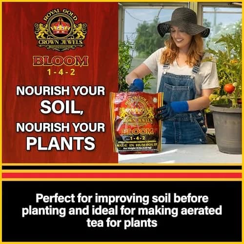 Royal Gold Crown Jewels Organic Bloom 1-4-2 Fertilizer 5 lbs | Promotes Vigorous Blossoms & Plant Growth thumbnail 6