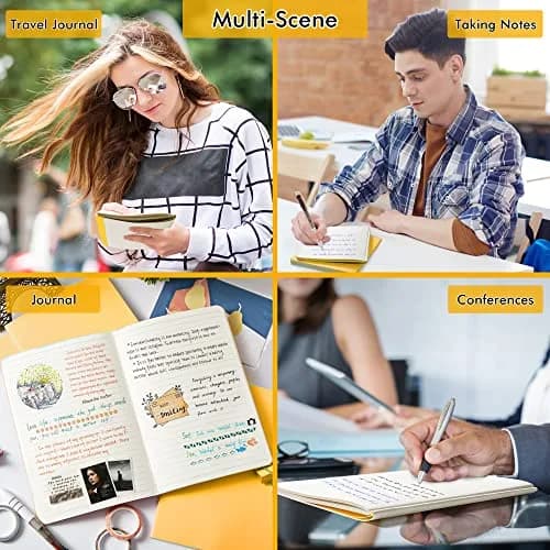 Feela 36 Pack Soft Cover Notebooks | A5 Yellow Travel & School Journals for Women Men thumbnail 7