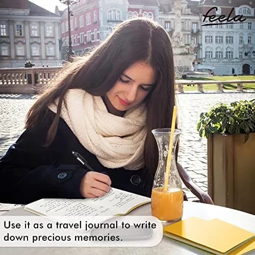 Feela 36 Pack Soft Cover Notebooks | A5 Yellow Travel & School Journals for Women Men thumbnail 8