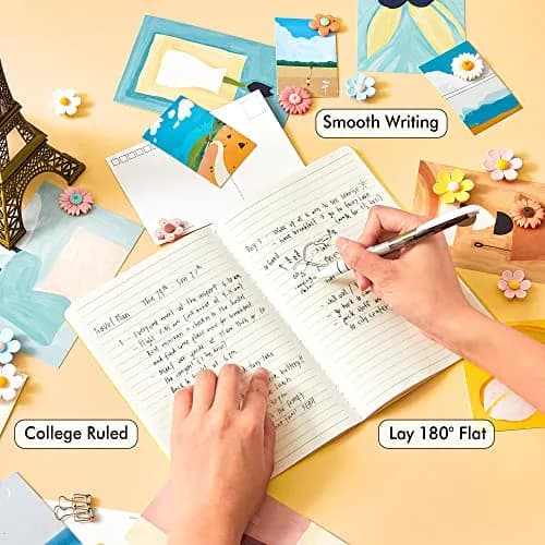 Feela 36 Pack Soft Cover Notebooks | A5 Yellow Travel & School Journals for Women Men thumbnail 3