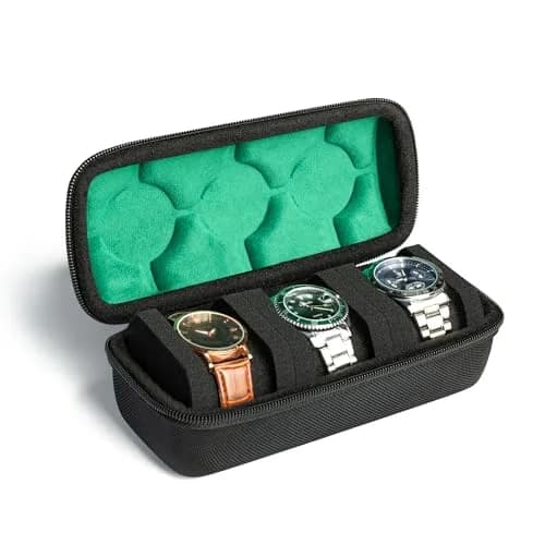 AUKURA Hard Watch Travel Case, 3 Slots | Compact Organizer with Anti-Move Pillow for Men & Women thumbnail 7