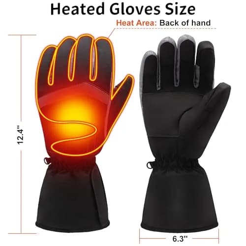 Magnolia Heated Gloves for Men Women | Battery Powered Electric Hand Warmers for Cold Weather thumbnail 2