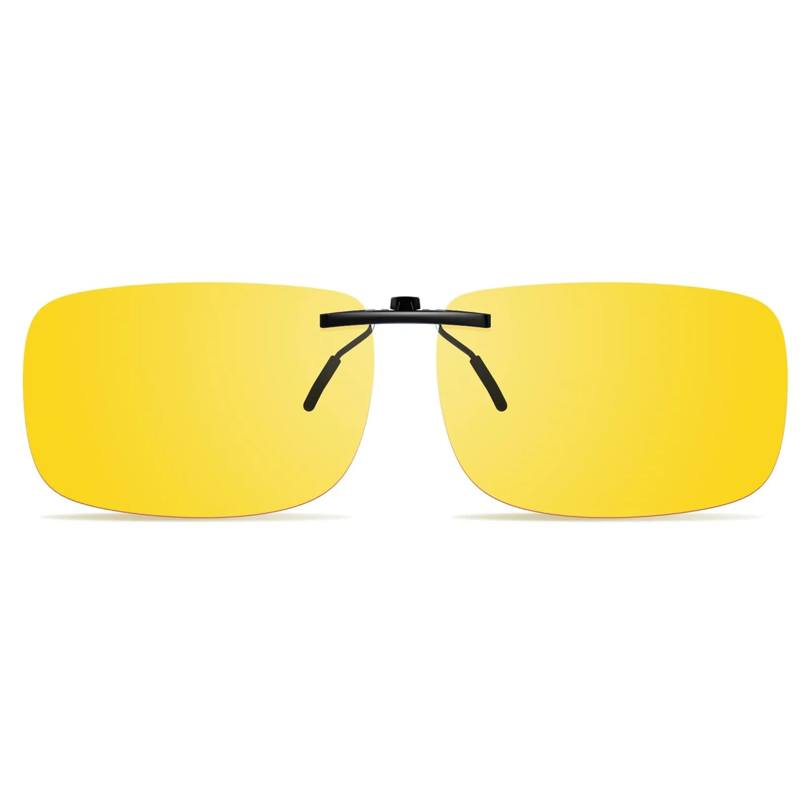 Goiteia Night Driving Clip On Glasses | Polarized UV400 Anti-Glare for Safer Night Drive — Night Driving Yellow