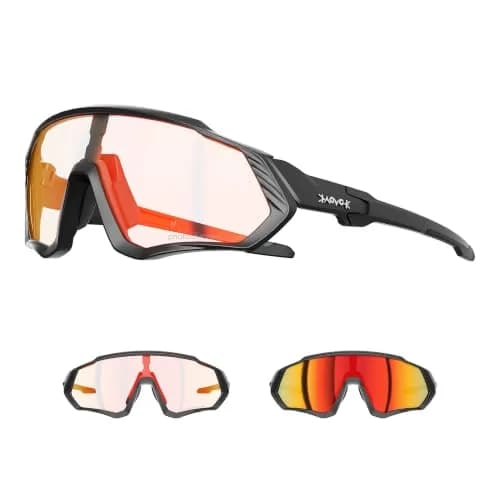 KAPVOE Photochromic Cycling Glasses for Men & Women | 156 g (5.5 oz) | Adapts to UV Light — 01-photochromic-red