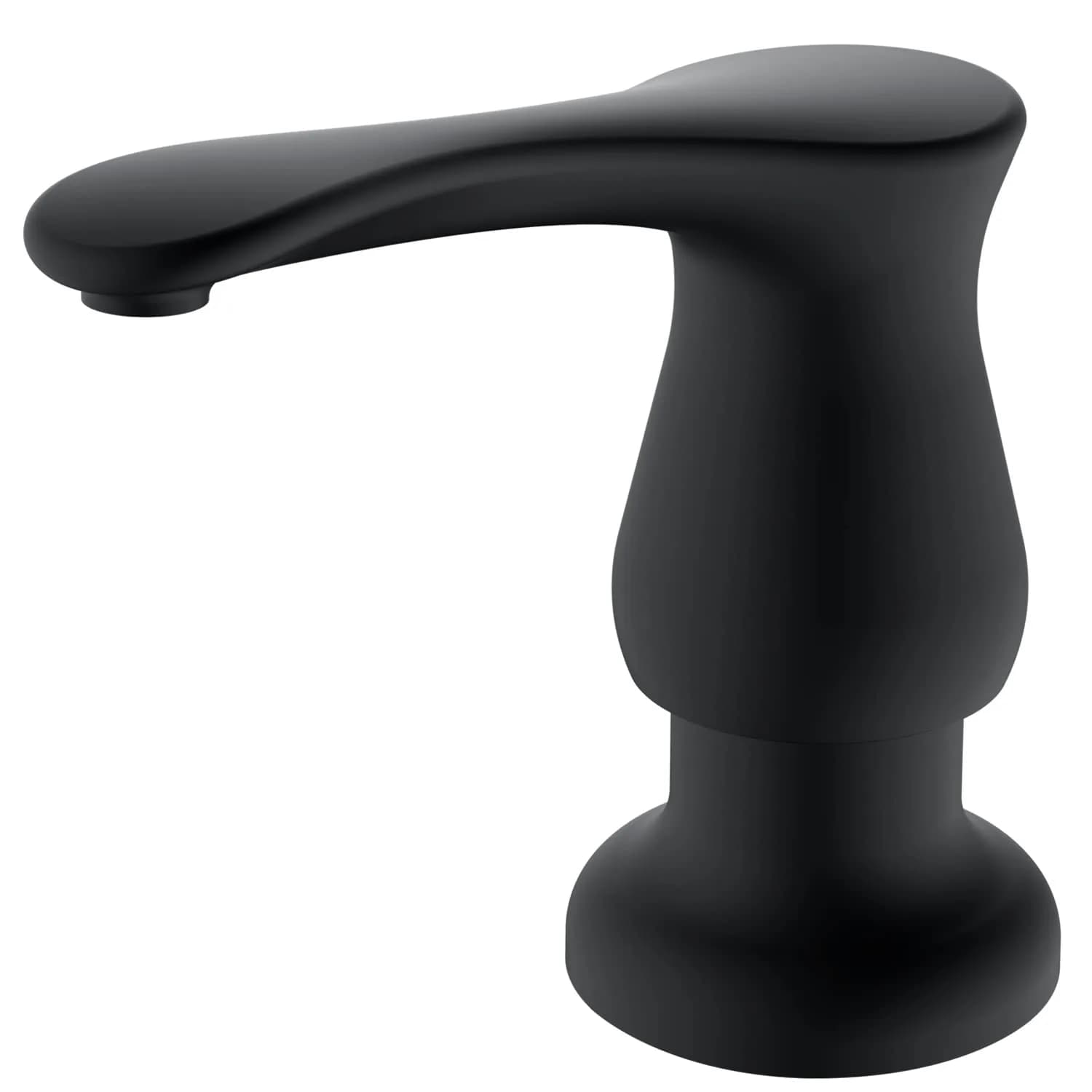 GAGALIFE Built-in Soap Dispenser for Kitchen Sink with 500ml Bottle, Matte Black | Easy Refill & Installation — Matte Black