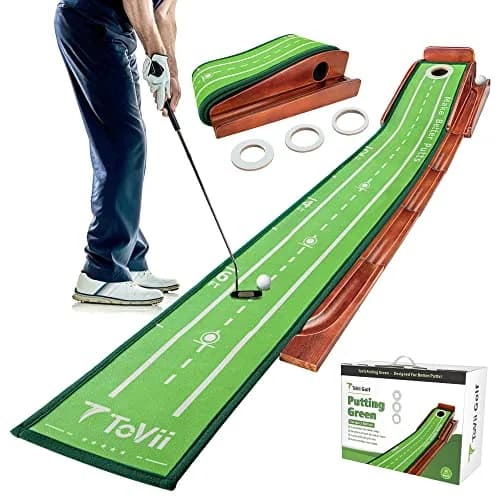 ToVii Golf Practice Mat Indoor 250cm x 250cm | Portable, Ball Return & Guided Alignment (120 chars) thumbnail 1
