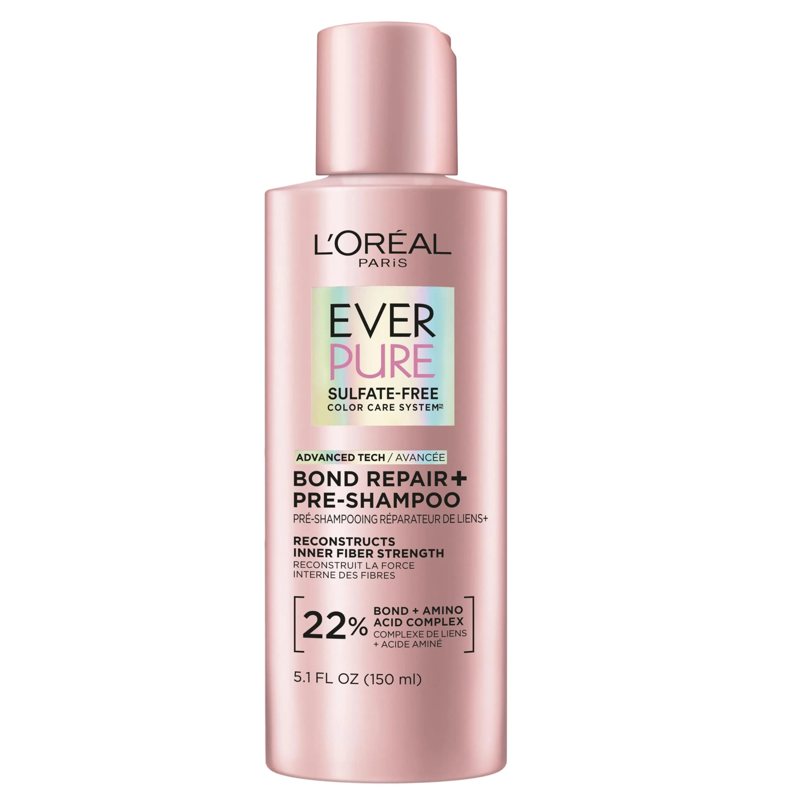 L'Oreal Paris Bond Repair+ Pre Shampoo Concentrate 5.1 Fl Oz | Sulfate-Free Hair Treatment for Damaged & Color-Treated Hair