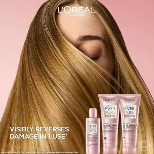L'Oreal Paris Bond Repair+ Pre Shampoo Concentrate 5.1 Fl Oz | Sulfate-Free Hair Treatment for Damaged & Color-Treated Hair thumbnail 2
