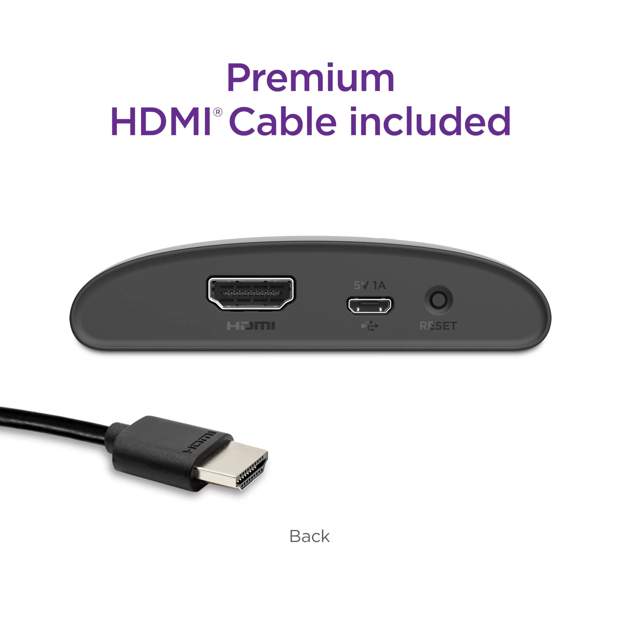 Roku Express HD Streaming Device with Standard Remote | 1080p Resolution, 512MB RAM - view 3