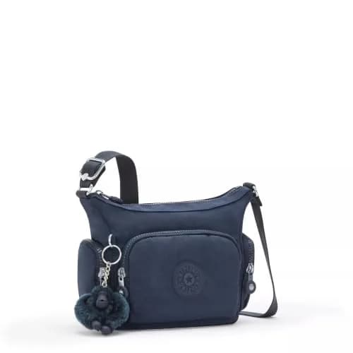 Kipling Gabbie Mini Crossbody Bag Blue Bleu 2 21.6 cm (8.5 in) x 27 cm (10.6 in) x 7.6 cm (3 in) | Water Resistant Organizational Pockets thumbnail 4