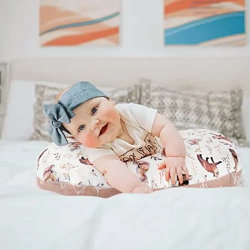 GRSSDER Nursing Pillow Cover Stretchy Minky Removable Slipcover for Breastfeeding Pillows, Ultra Soft Comfortable Fox Pattern (22.5 x 18 inches) thumbnail 7
