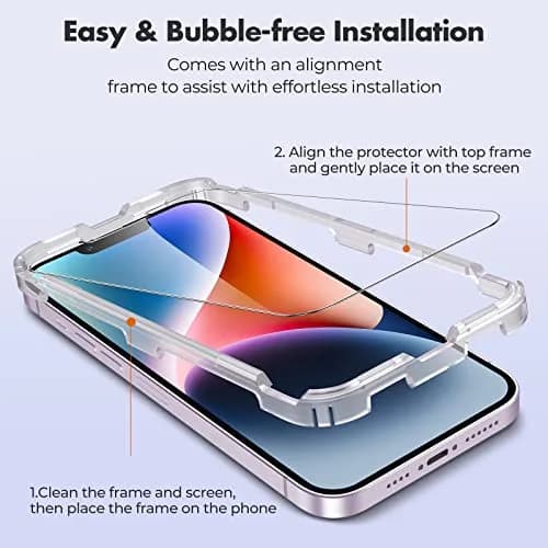 UNBREAKcable 3-Pack Screen Protector for iPhone 13 Pro Max/14 Plus 6.7'' | Ultra HD, 9H Hardness, Bubble-Free thumbnail 3