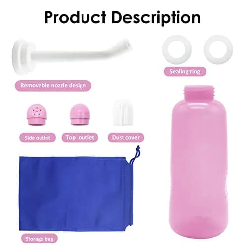 RUFCRIL Peri Bottle Postpartum 500ml | Boilable TPE, Travel Bag, Feminine & Baby Care thumbnail 3