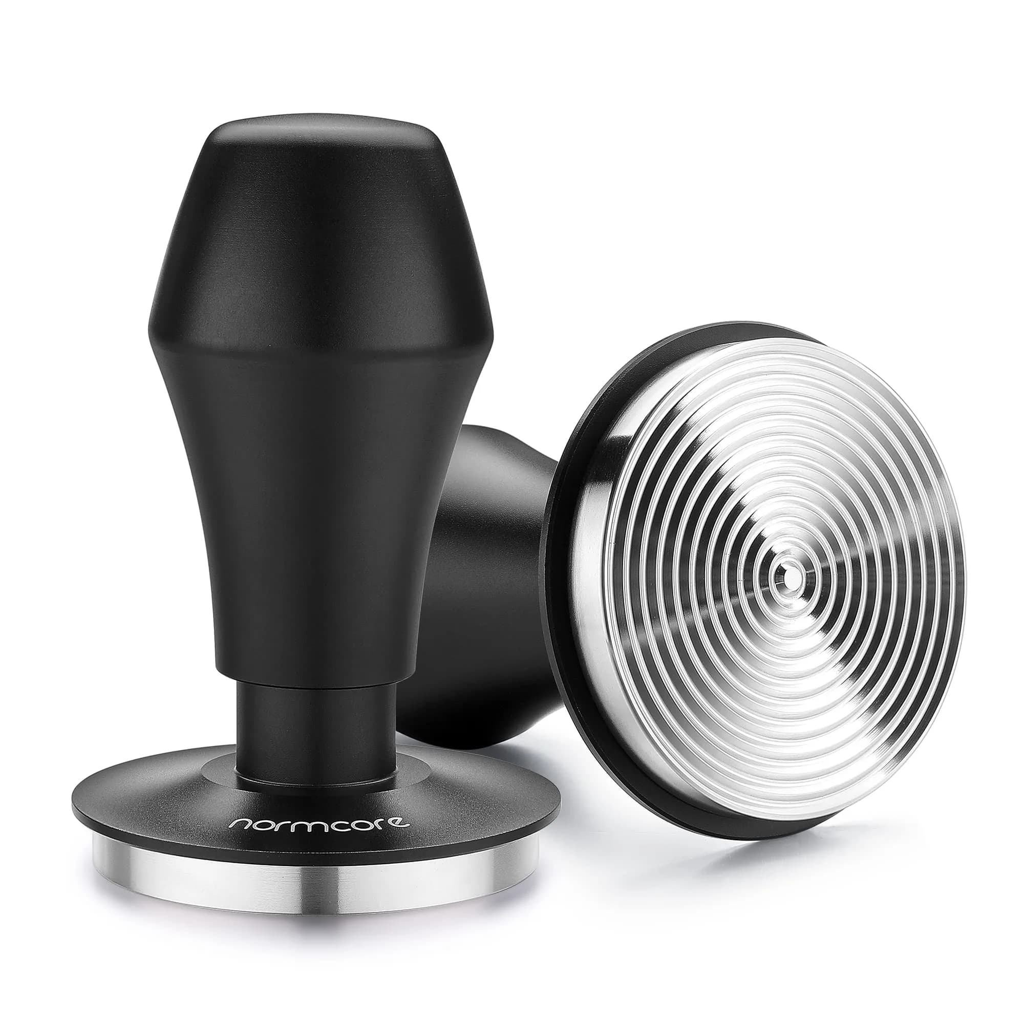 Normcore 58.5mm Spring Loaded Espresso Coffee Tamper V4 with Ripple Base & Stand | Consistent Pressure for Perfect Extraction