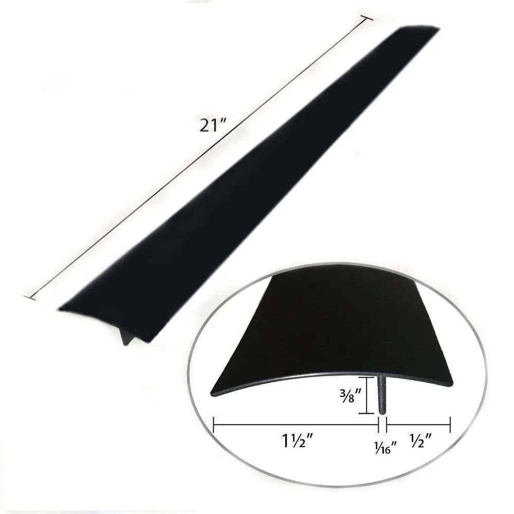 DOOHOOKIT 53 cm (21 in) Black Silicone Stove Gap Covers | Keep Your Kitchen Sparkling Clean with USA-Made Food-Grade Silicone - view 7