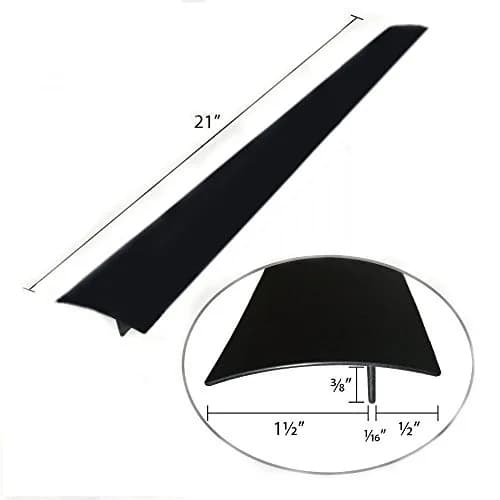 DOOHOOKIT Flexible Kitchen Stove Gap Covers 2 Pack 21 Inches Black | Seals Gaps Between Counter and Stovetop thumbnail 7