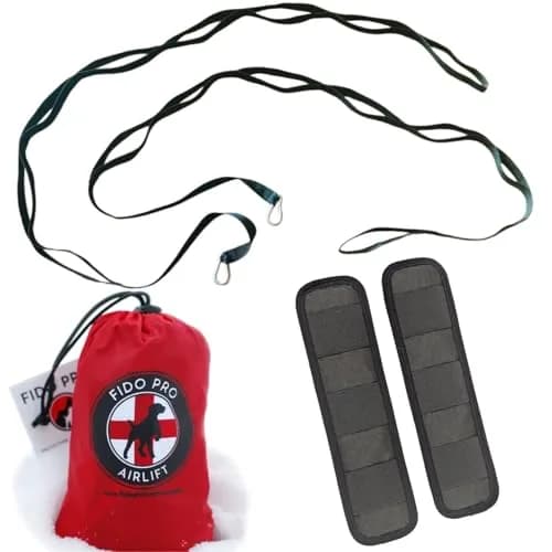 Fido Pro Airlift Emergency Dog Rescue Sling Red XL (576g) | Assisted Carry for Injured Dogs thumbnail 1