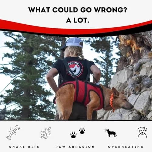 Fido Pro Airlift Emergency Dog Rescue Sling Red XL (576g) | Assisted Carry for Injured Dogs thumbnail 4
