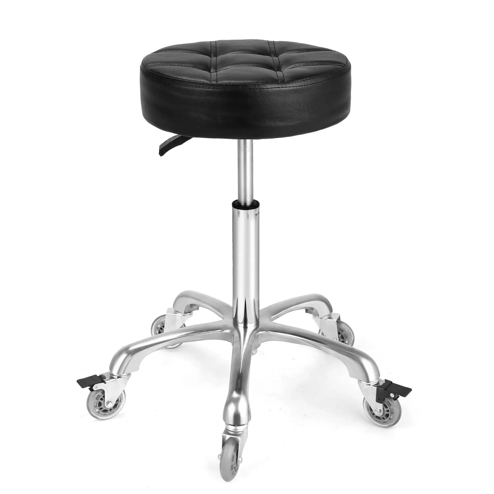 McDooFly Adjustable Heavy Duty Stool - Swivel Backless Chair for Home & Office, 22-30 in
