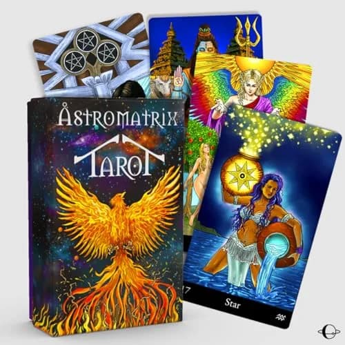 AstroMatrix Tarot Deck with Comprehensive Guide – Modern Symbolism and Enhanced Digital Interpretations for All Levels thumbnail 1