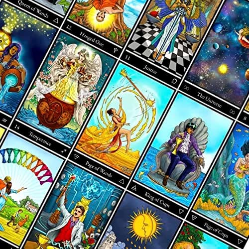 AstroMatrix Tarot Deck with Comprehensive Guide – Modern Symbolism and Enhanced Digital Interpretations for All Levels thumbnail 5