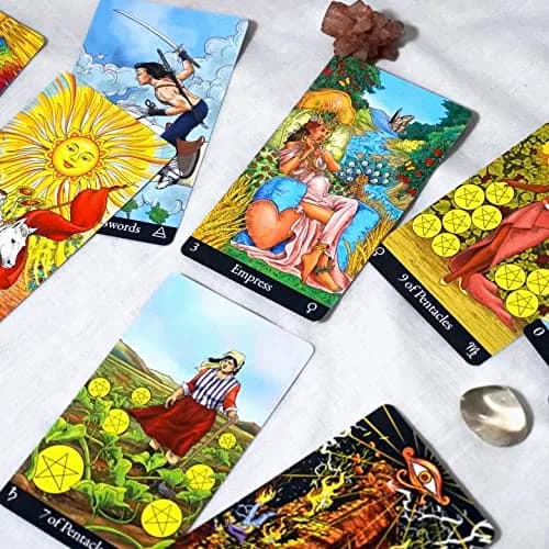 AstroMatrix Tarot Deck with Comprehensive Guide – Modern Symbolism and Enhanced Digital Interpretations for All Levels thumbnail 6