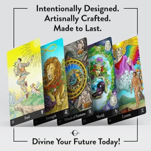 AstroMatrix Tarot Deck with Comprehensive Guide – Modern Symbolism and Enhanced Digital Interpretations for All Levels thumbnail 2